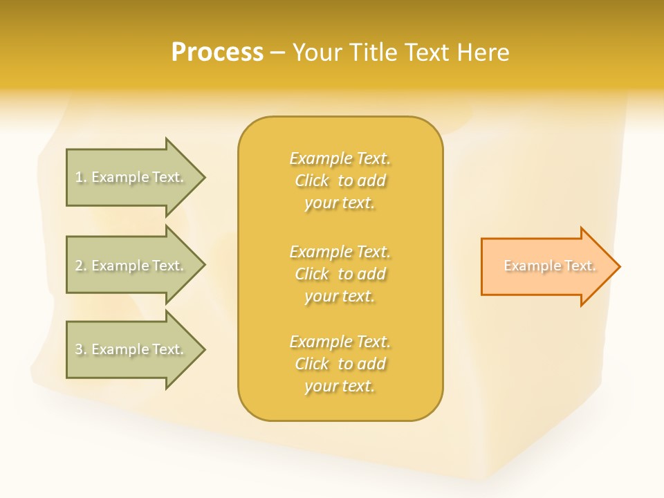 White Cheese Isolated PowerPoint Template