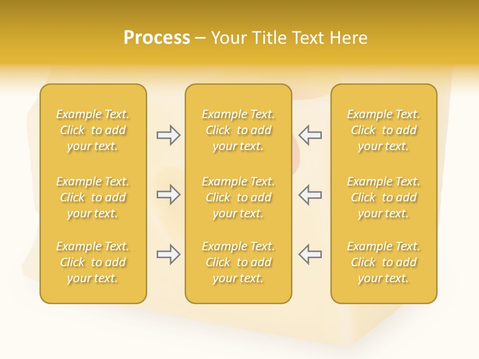 White Cheese Isolated PowerPoint Template