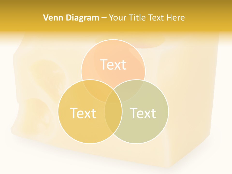 White Cheese Isolated PowerPoint Template