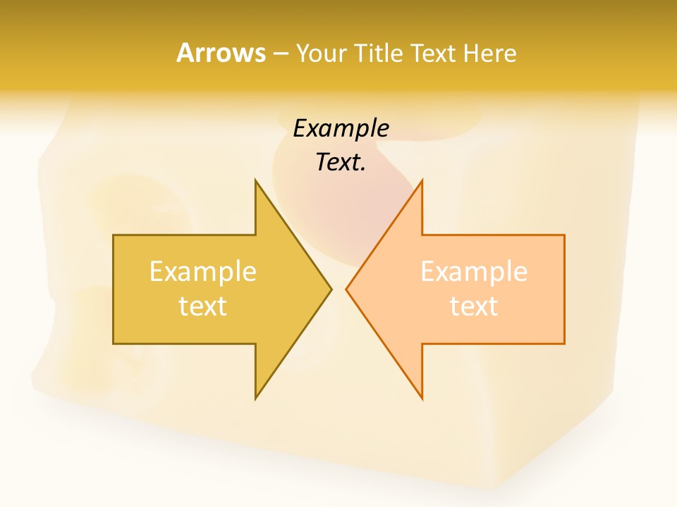 White Cheese Isolated PowerPoint Template