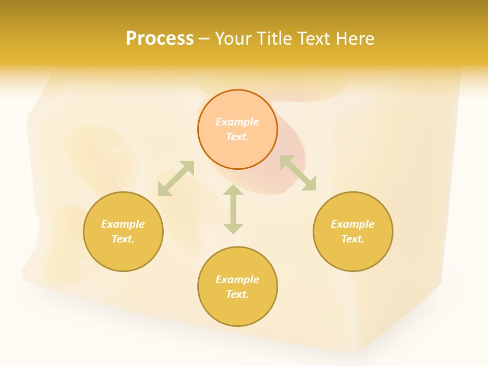 White Cheese Isolated PowerPoint Template
