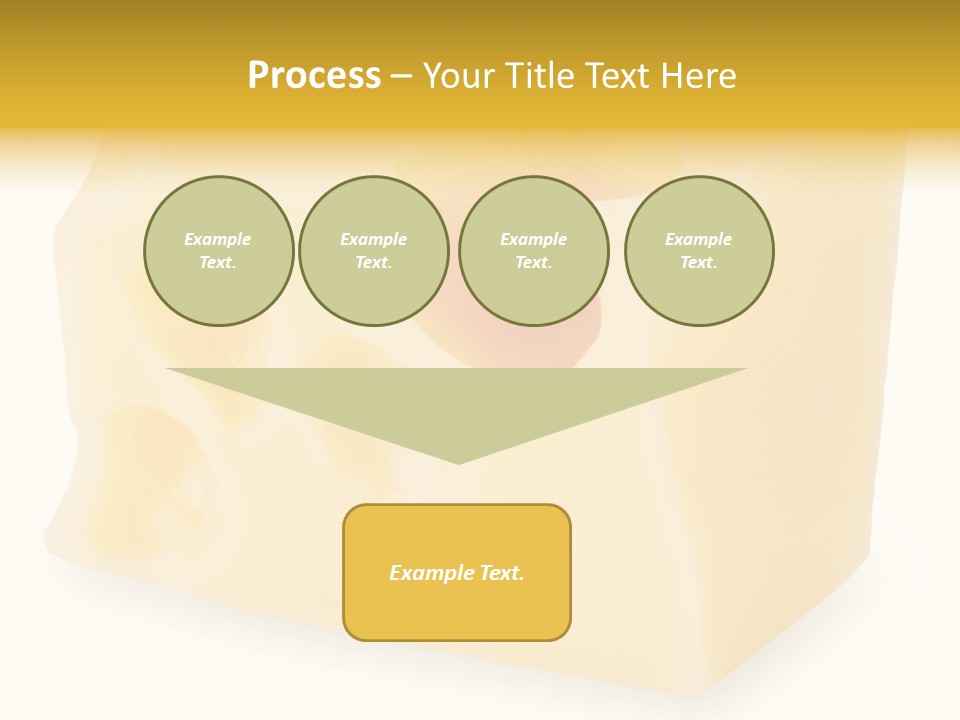White Cheese Isolated PowerPoint Template
