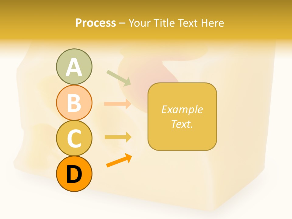 White Cheese Isolated PowerPoint Template