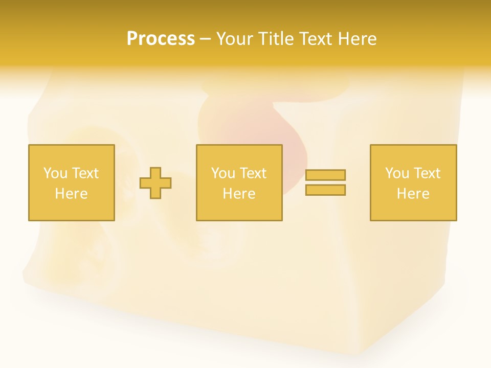 White Cheese Isolated PowerPoint Template