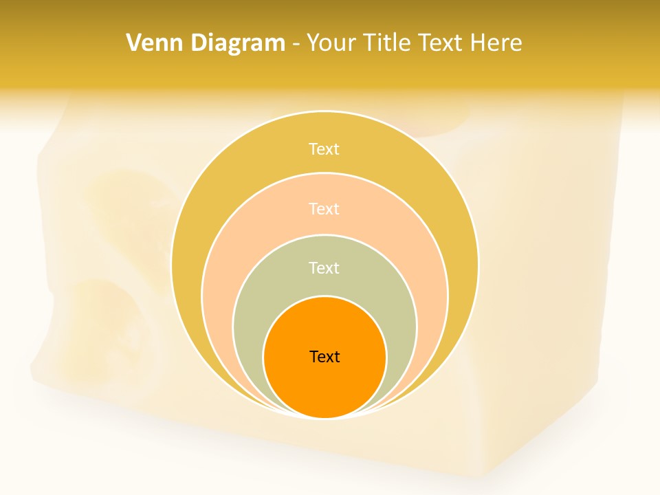 White Cheese Isolated PowerPoint Template
