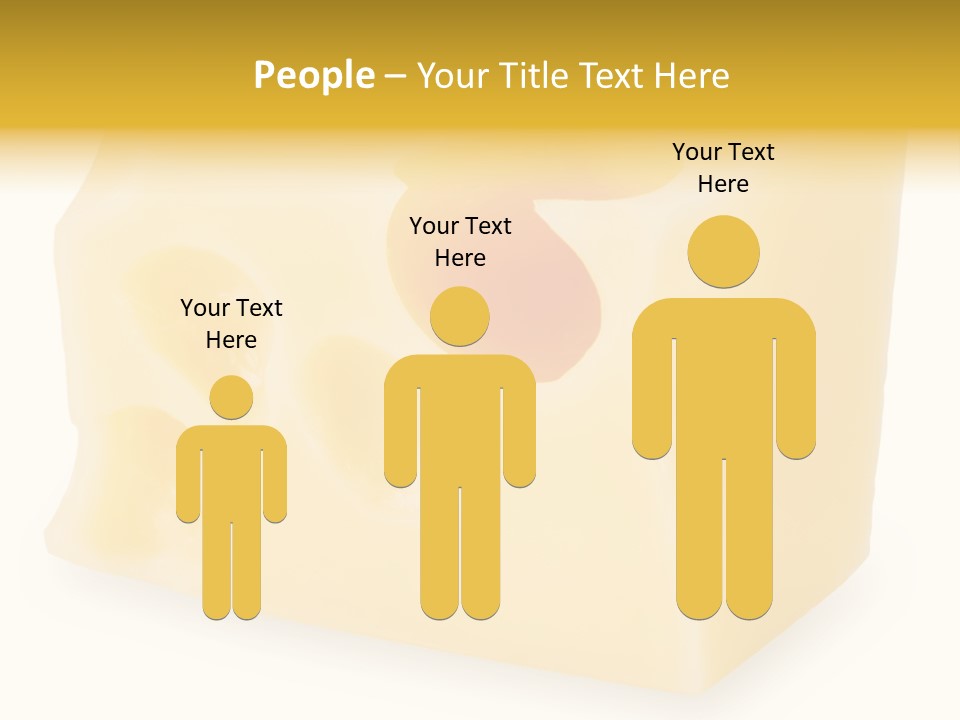 White Cheese Isolated PowerPoint Template