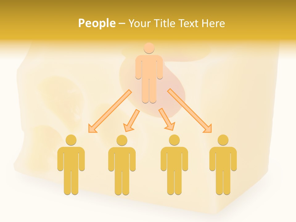 White Cheese Isolated PowerPoint Template