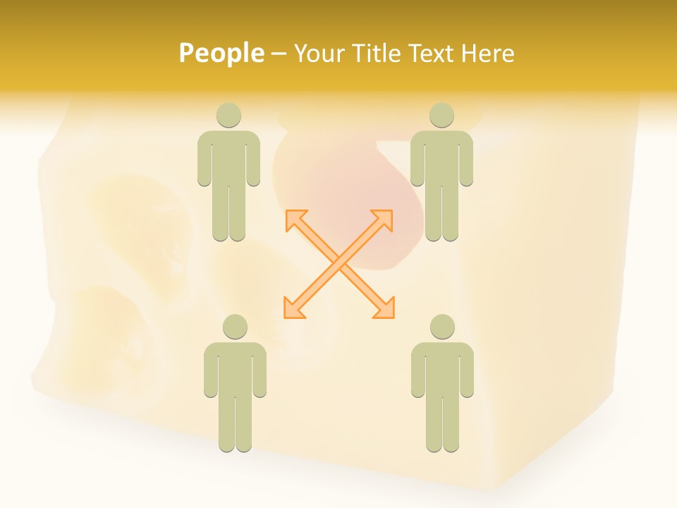 White Cheese Isolated PowerPoint Template