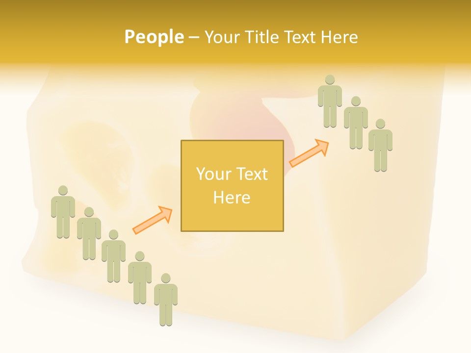 White Cheese Isolated PowerPoint Template