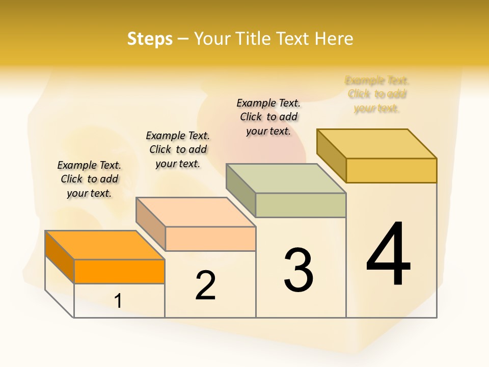 White Cheese Isolated PowerPoint Template