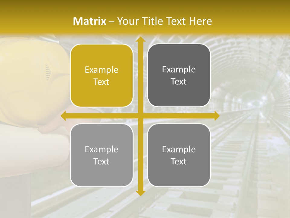 Hand Businessman Hardhat PowerPoint Template