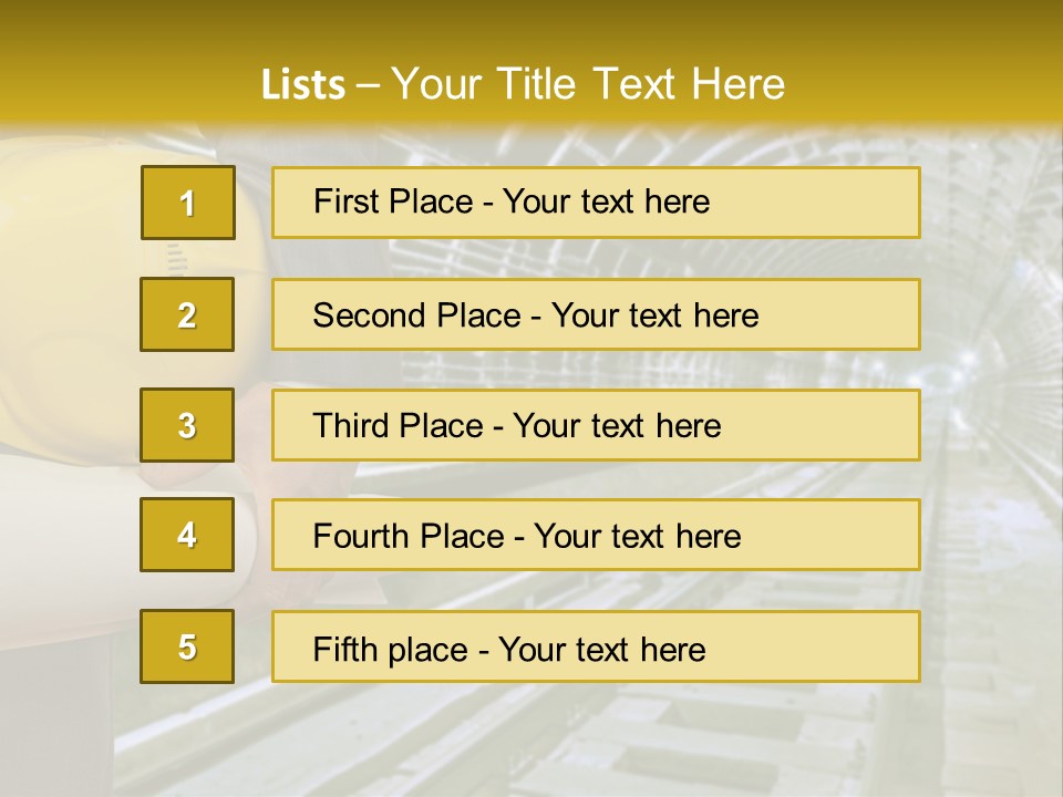 Hand Businessman Hardhat PowerPoint Template
