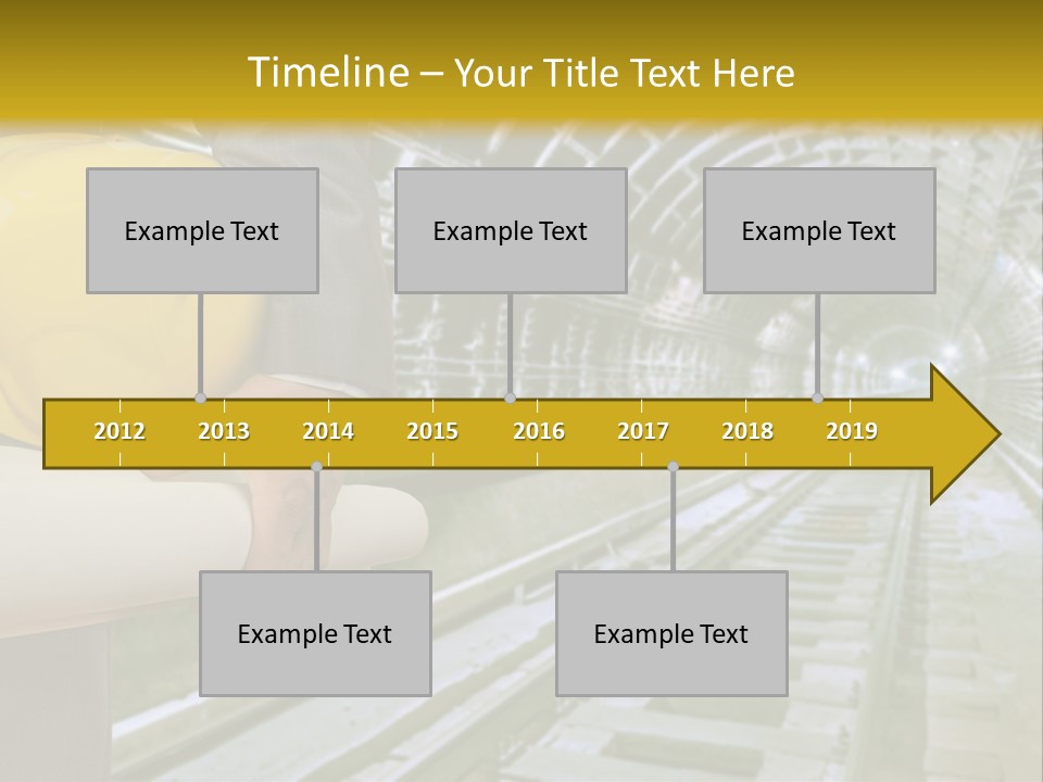 Hand Businessman Hardhat PowerPoint Template