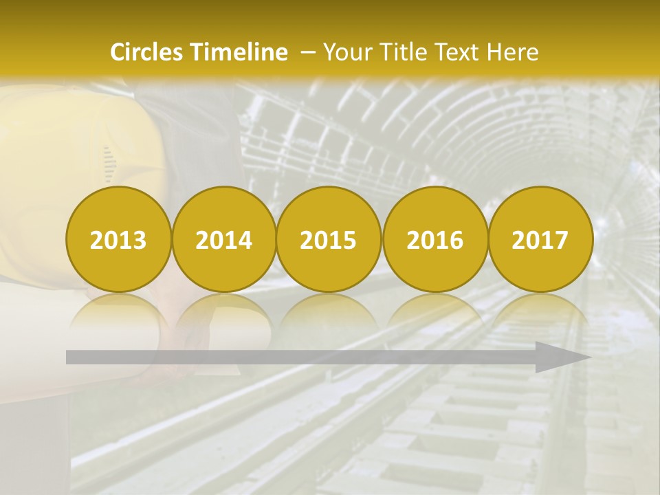 Hand Businessman Hardhat PowerPoint Template