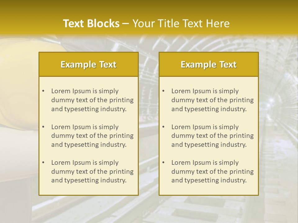 Hand Businessman Hardhat PowerPoint Template