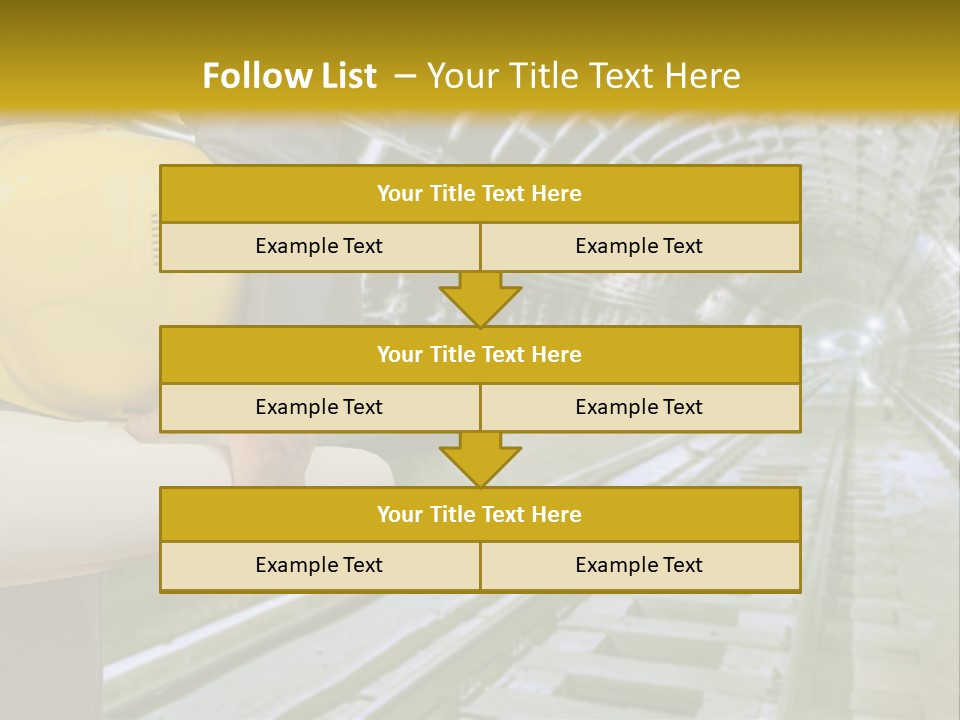 Hand Businessman Hardhat PowerPoint Template