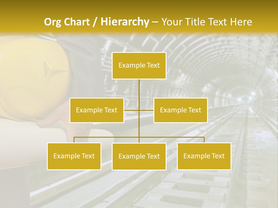 Hand Businessman Hardhat PowerPoint Template