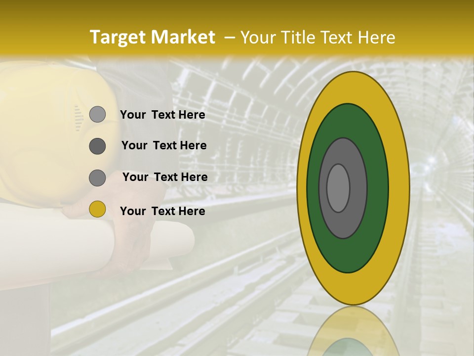 Hand Businessman Hardhat PowerPoint Template