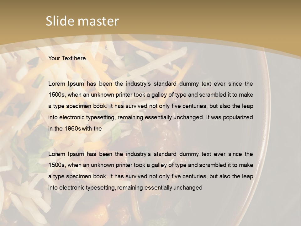 Vegetable Sour Southwestern PowerPoint Template