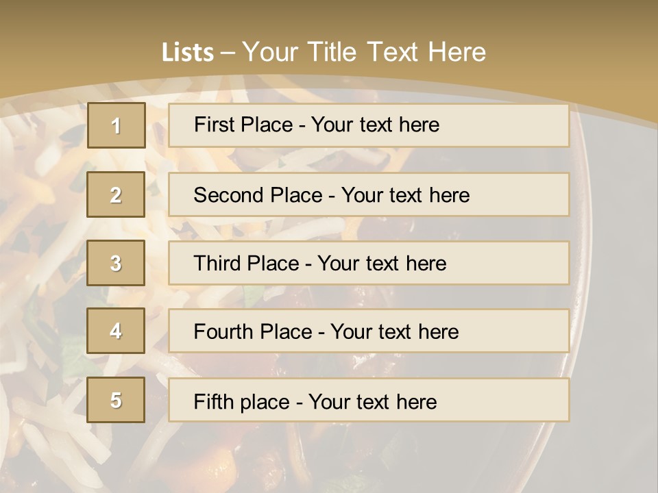 Vegetable Sour Southwestern PowerPoint Template