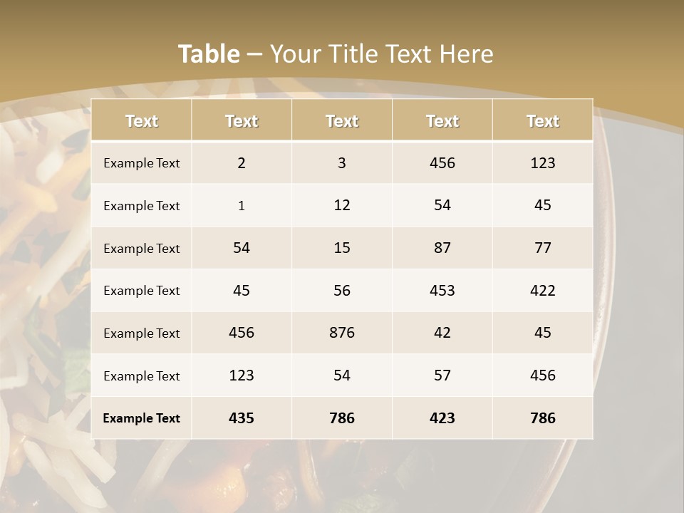 Vegetable Sour Southwestern PowerPoint Template