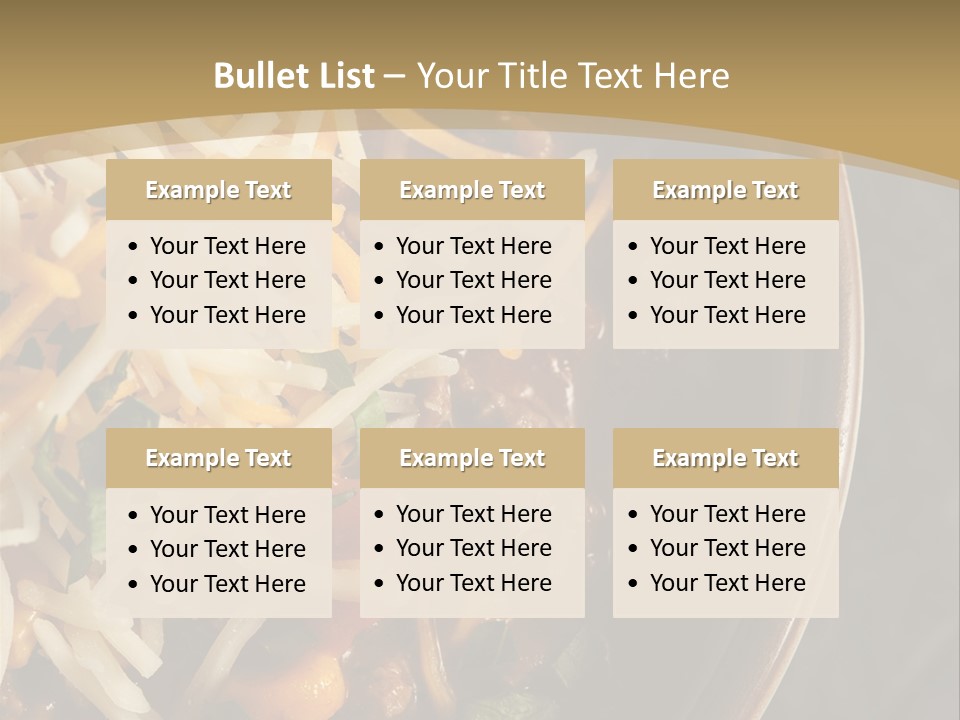 Vegetable Sour Southwestern PowerPoint Template