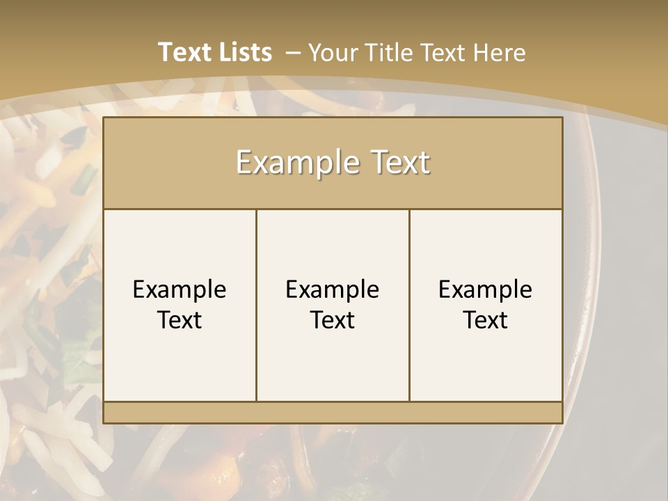 Vegetable Sour Southwestern PowerPoint Template