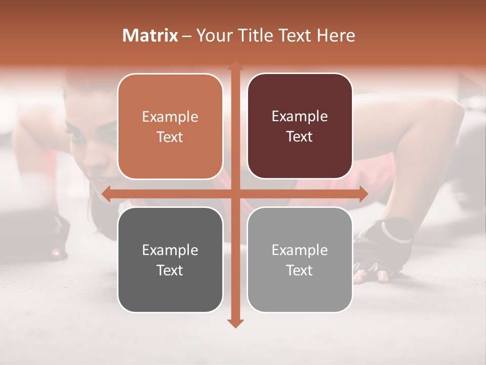 Brunette Sportswear Health PowerPoint Template