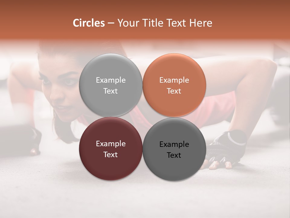 Brunette Sportswear Health PowerPoint Template