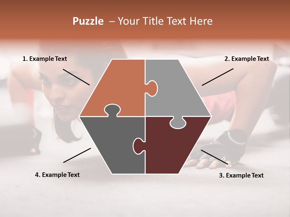 Brunette Sportswear Health PowerPoint Template