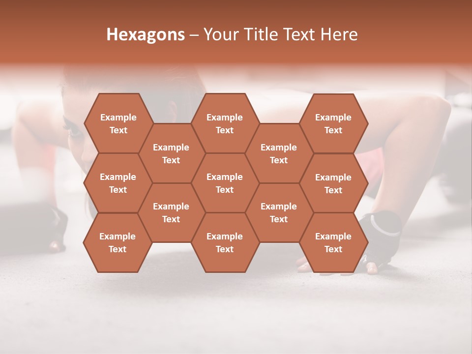 Brunette Sportswear Health PowerPoint Template