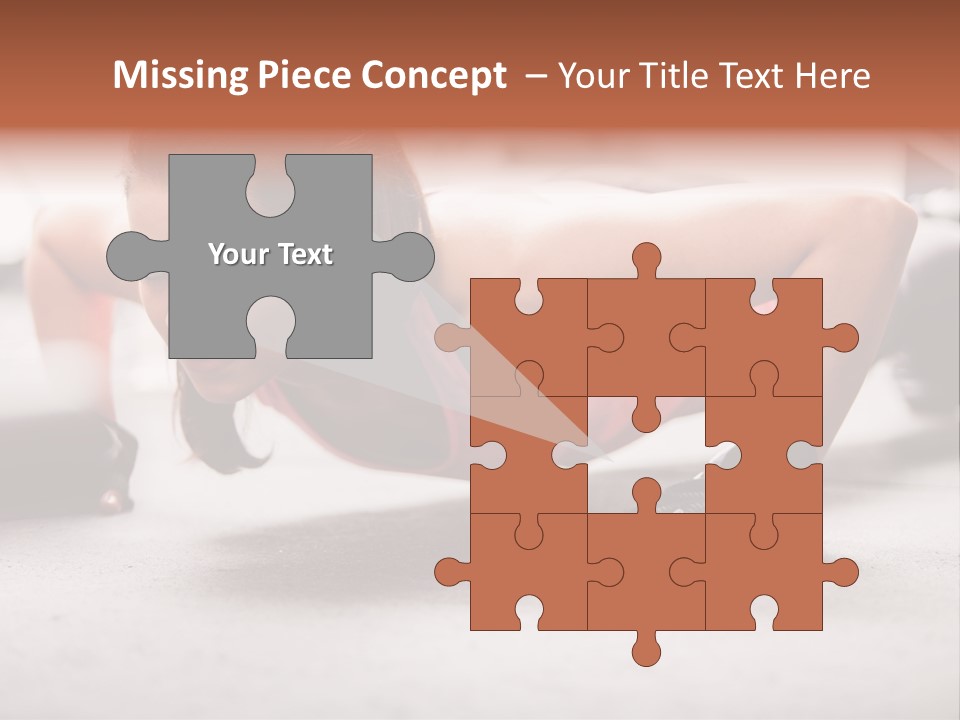 Brunette Sportswear Health PowerPoint Template