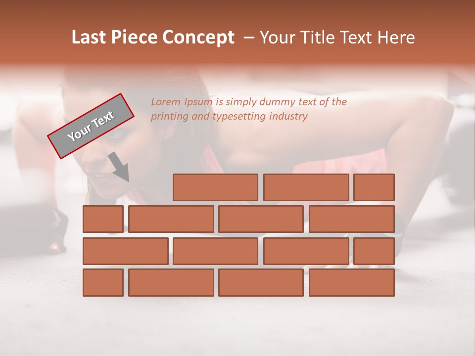 Brunette Sportswear Health PowerPoint Template