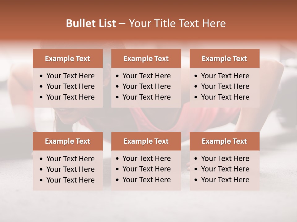 Brunette Sportswear Health PowerPoint Template