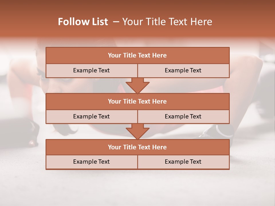 Brunette Sportswear Health PowerPoint Template