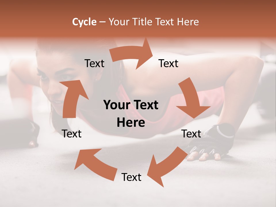 Brunette Sportswear Health PowerPoint Template