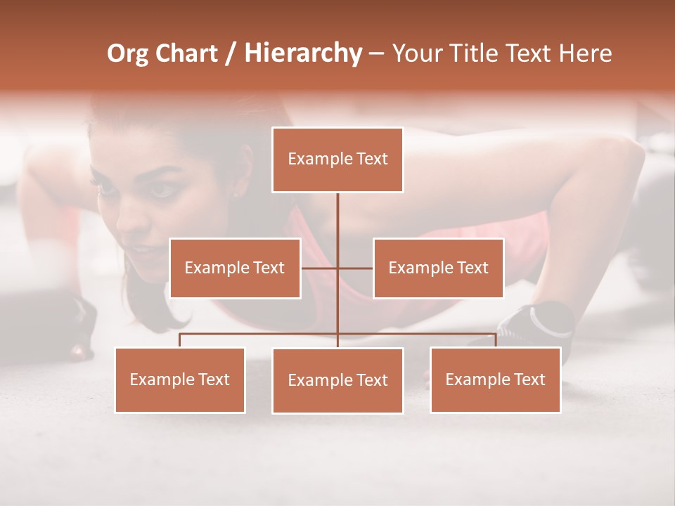 Brunette Sportswear Health PowerPoint Template