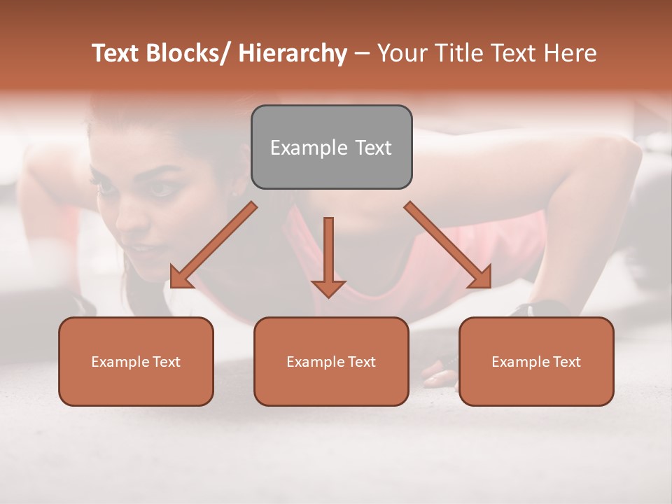 Brunette Sportswear Health PowerPoint Template