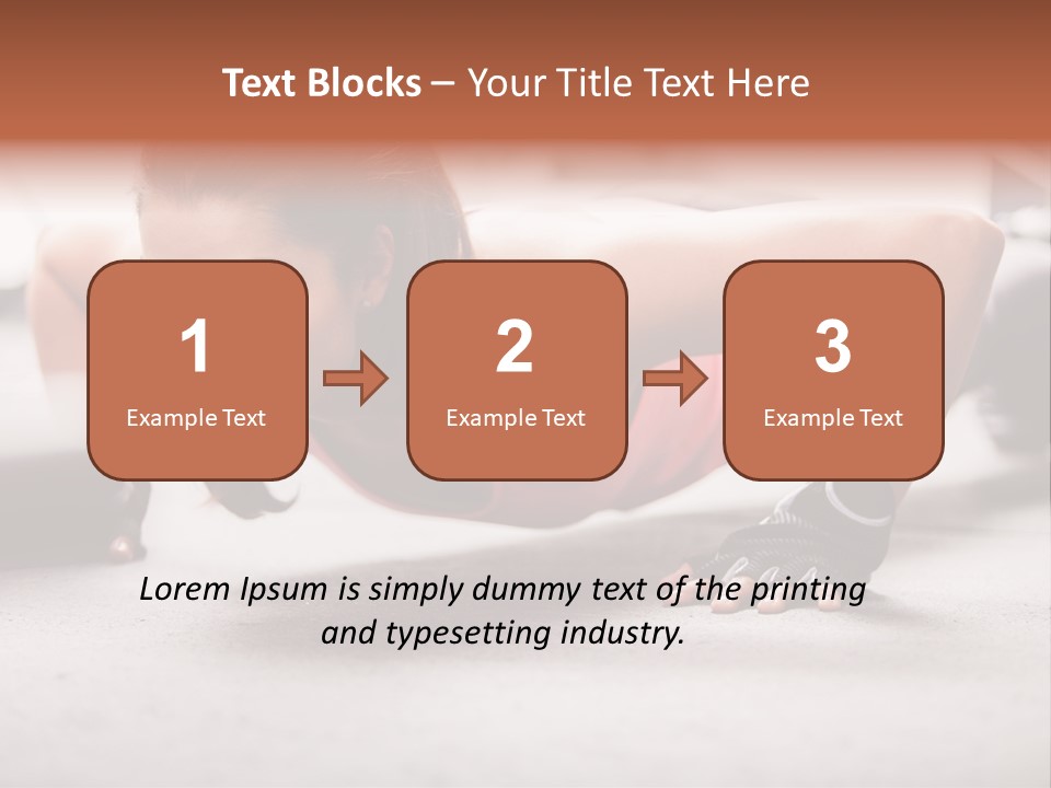 Brunette Sportswear Health PowerPoint Template