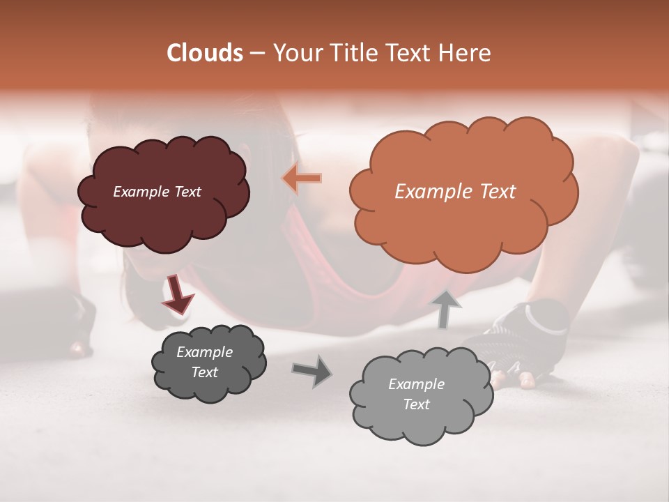 Brunette Sportswear Health PowerPoint Template