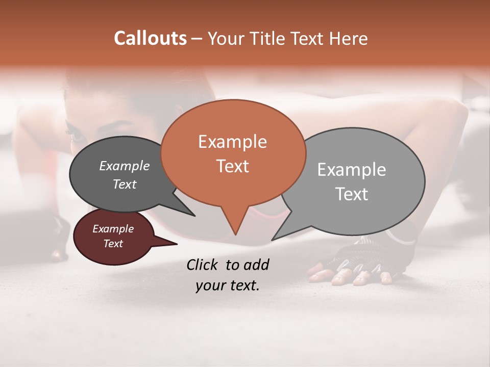 Brunette Sportswear Health PowerPoint Template