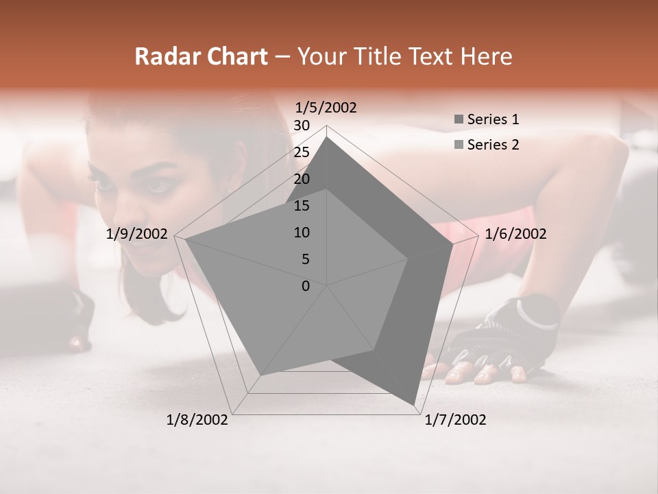 Brunette Sportswear Health PowerPoint Template