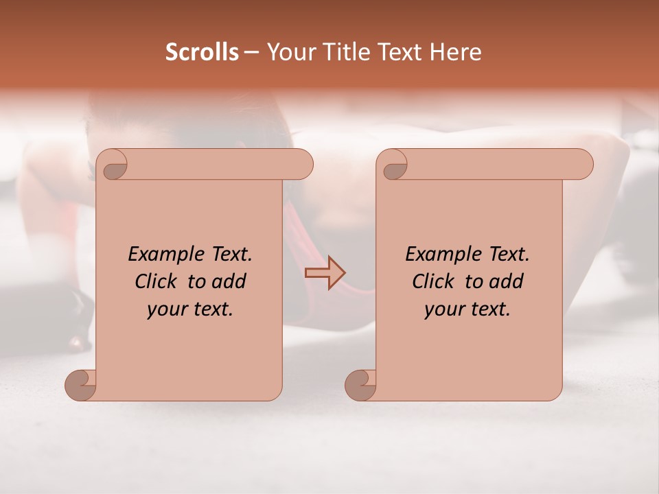 Brunette Sportswear Health PowerPoint Template