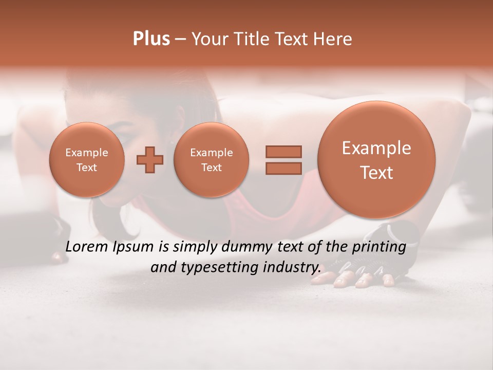 Brunette Sportswear Health PowerPoint Template