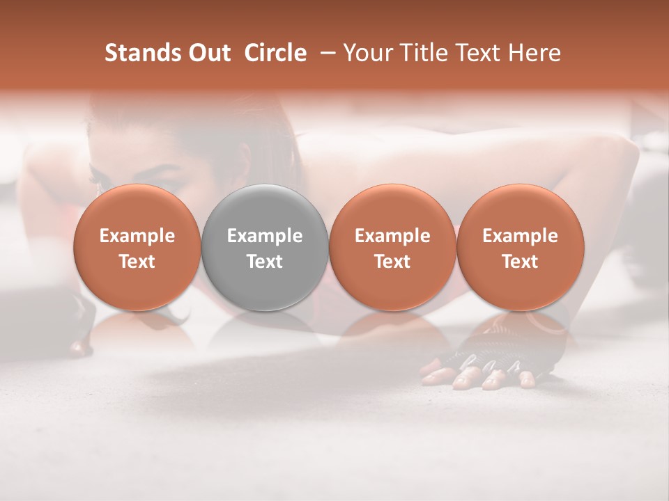 Brunette Sportswear Health PowerPoint Template