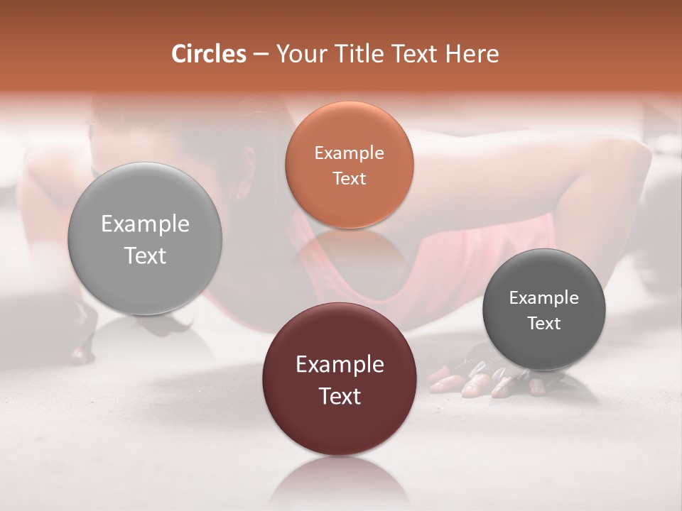 Brunette Sportswear Health PowerPoint Template