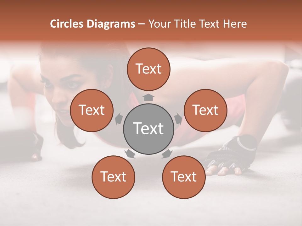 Brunette Sportswear Health PowerPoint Template