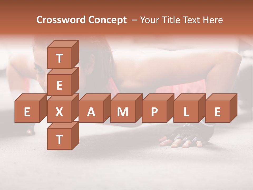 Brunette Sportswear Health PowerPoint Template