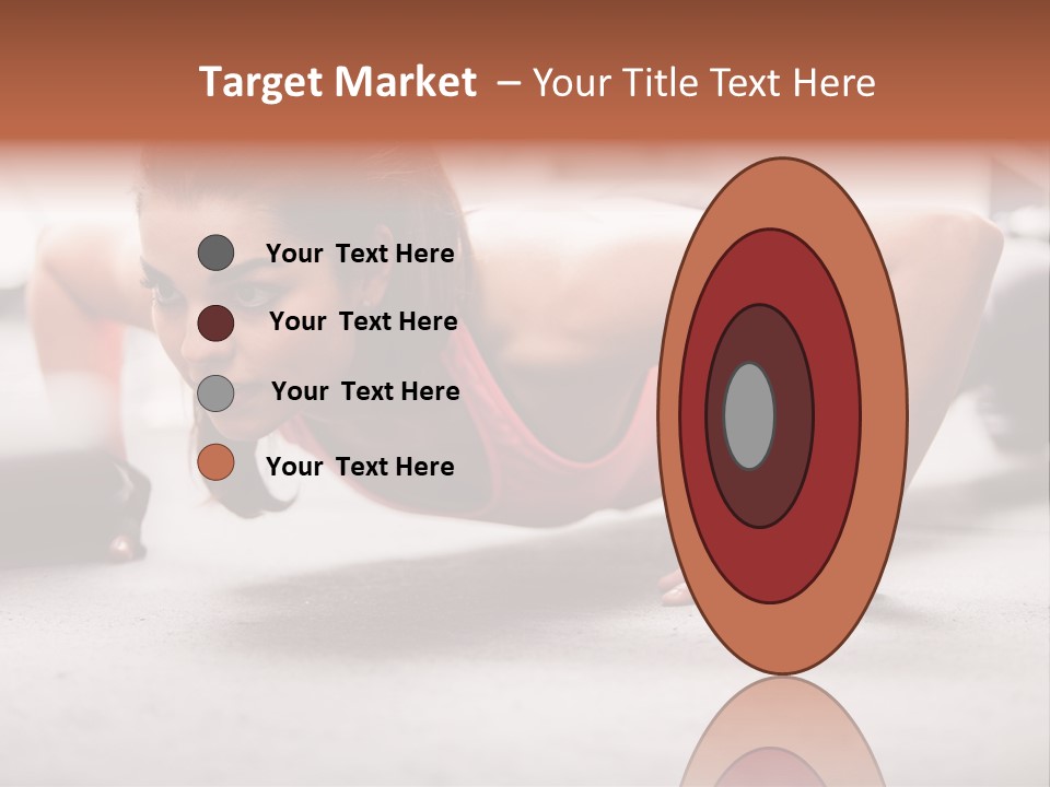 Brunette Sportswear Health PowerPoint Template