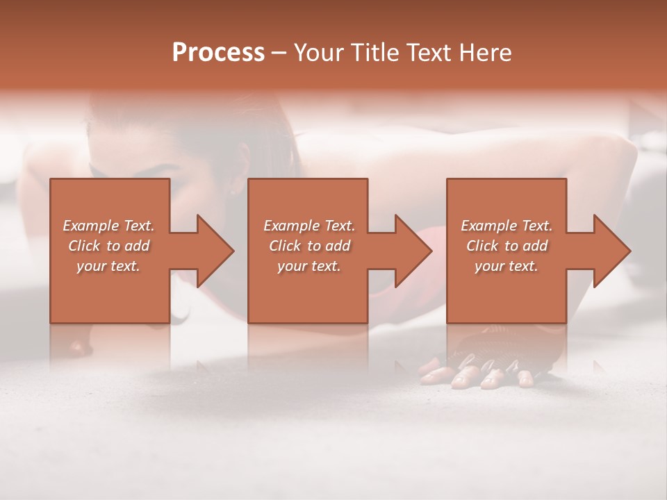 Brunette Sportswear Health PowerPoint Template